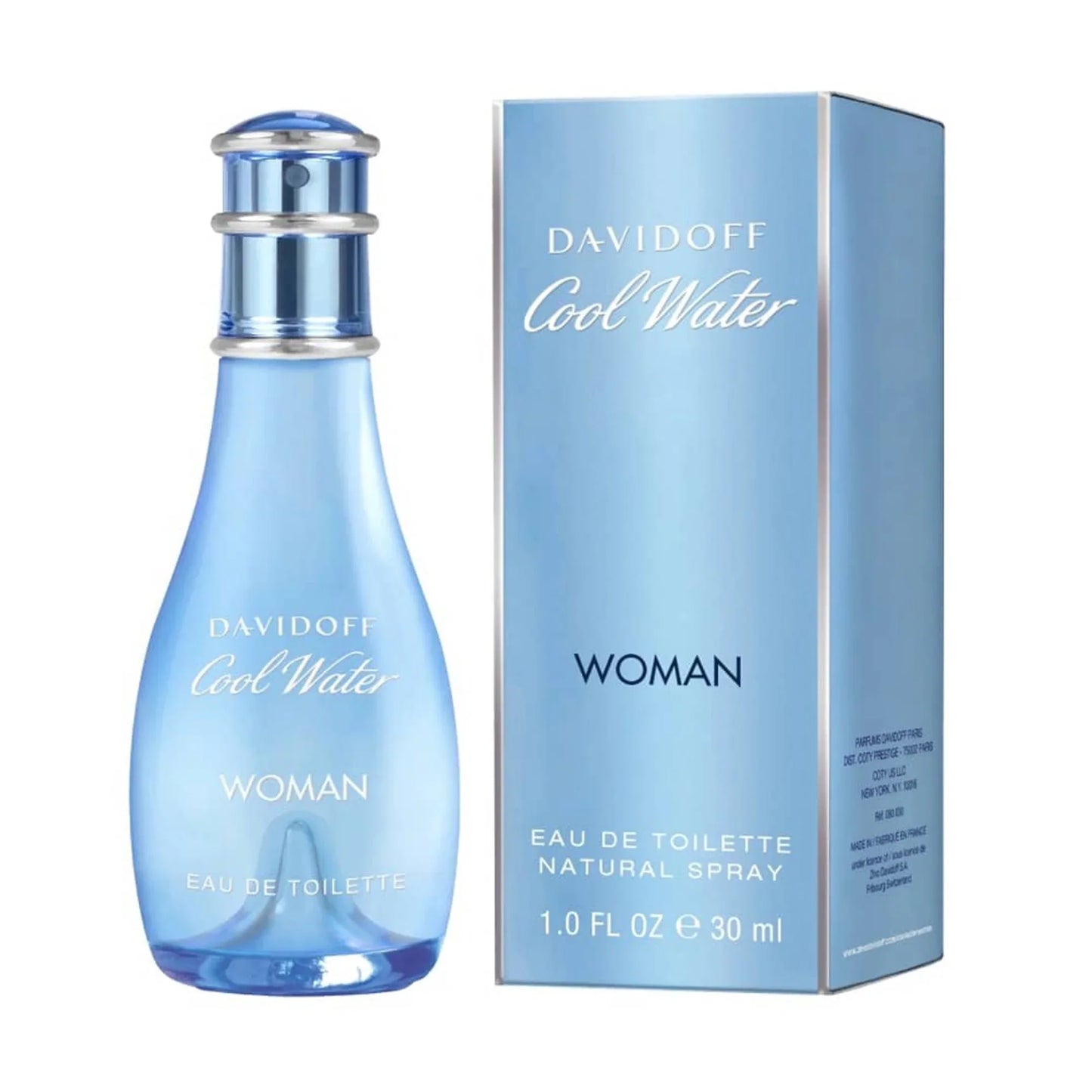 Davidoff Cool Water Woman Eau de Toilette 30ml bottle with retail box