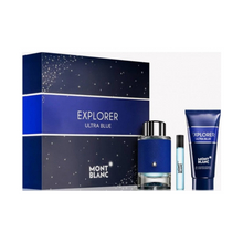 Montblanc Explorer Ultra Blue 100ml EDP Spray  75ml Deodorant Stick  7.5ml EDP Spray Gift Set