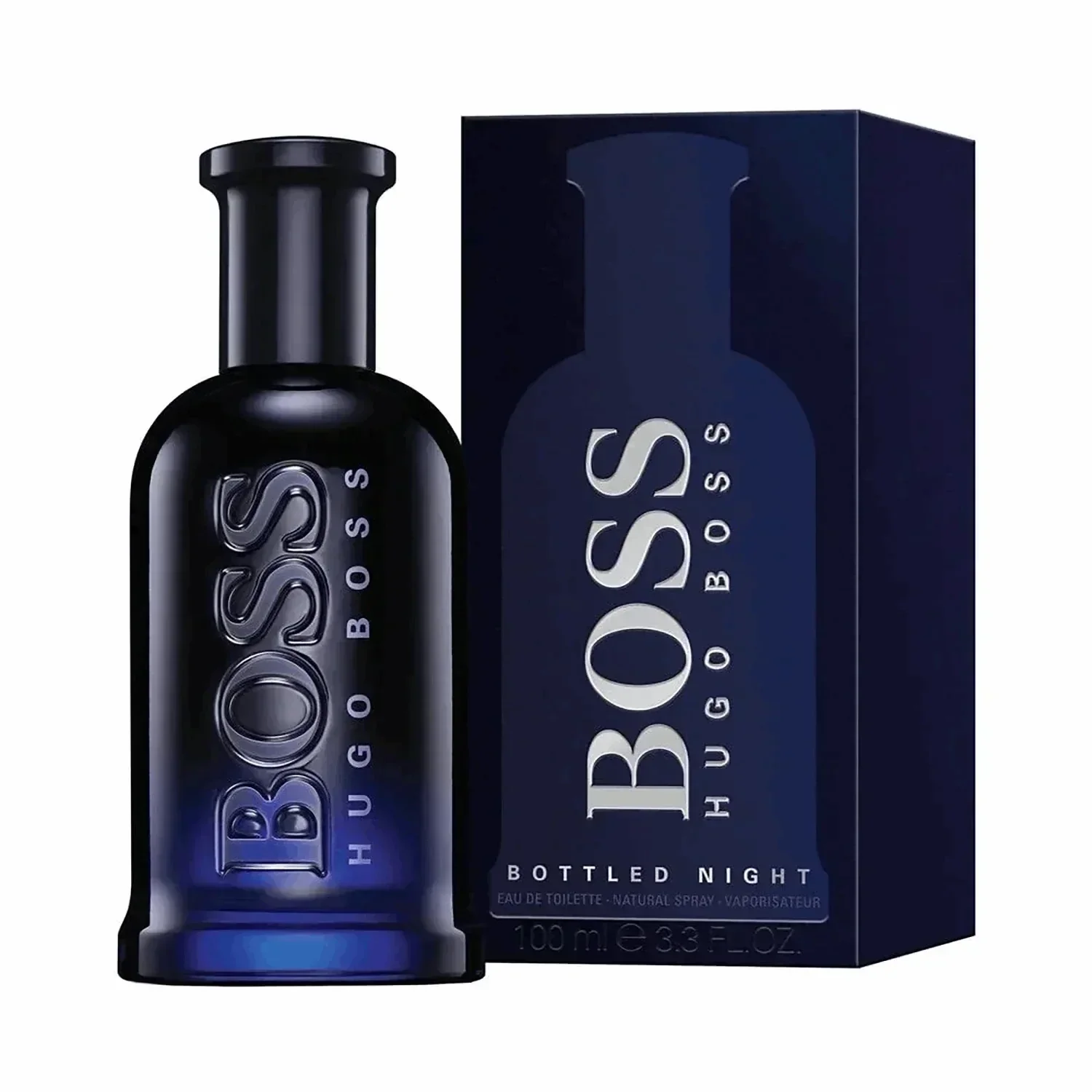 Hugo Boss Bottled Night Eau de Toilette 100ml bottle with retail box